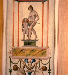 Arabesque panel, that may have come from Nonsuch Palace